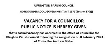 Notice of Casual Vacancy